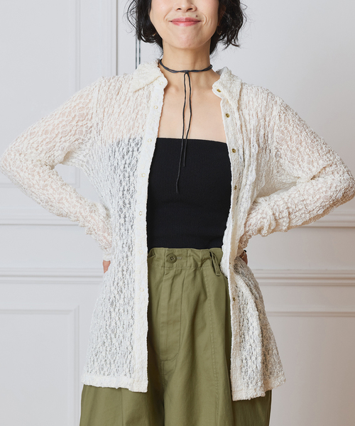 IENA LA BOUCLE（イエナラブークル） ブラウス シャツ ストレッチ