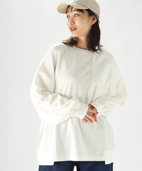 「niko and...」 長(zhǎng)袖カットソー LARGE グリーン レディース