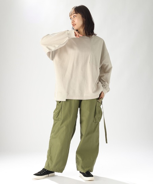 「niko and...」 長(zhǎng)袖カットソー LARGE グリーン レディース
