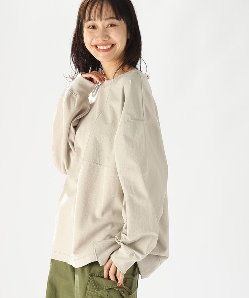 「niko and...」 長(zhǎng)袖カットソー LARGE グリーン レディース
