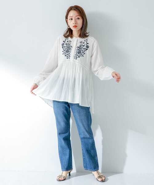 「URBAN RESEARCH Sonny Label」 長袖シャツ FREE ミント レディース URBAN RESEARCH Sonny Label ブラウス シャツ エアリーコットン