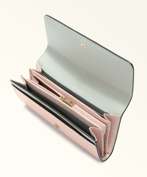 新品 フルラ FURLA 長財布 カメリア コンチネンタルウォレット XL ブラッシュピンク/サクラ FURLA（フルラ） 長財布 レディース カメリア フラップ コンチネンタル