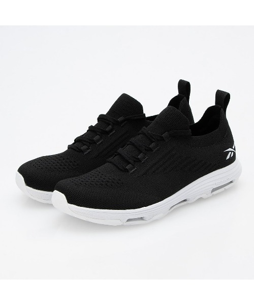 「Reebok」 ローカットスニーカー 24.5cm ブラック レディース