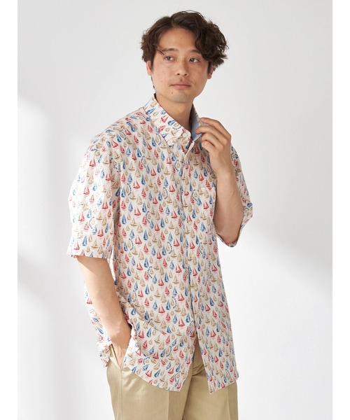 McGREGOR（マックレガー） シャツ リゾート柄シャツ（ヨット） メンズ