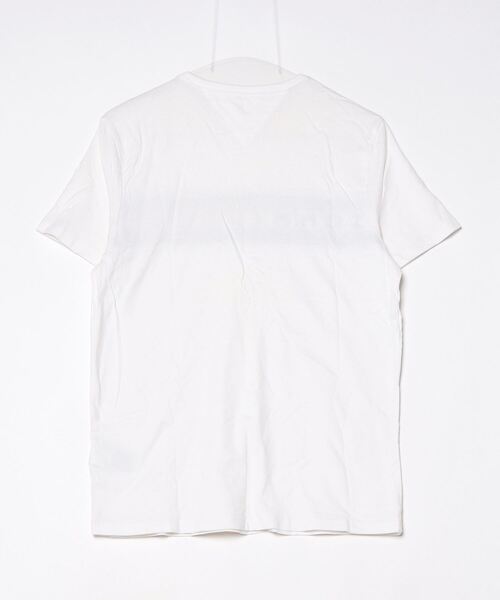「TOMMY HILFIGER」 刺繍半袖Tシャツ S ホワイト メンズ