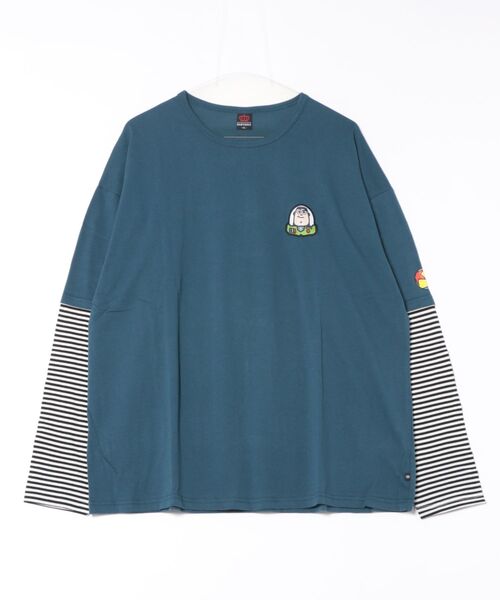Disney（ディズニー） tシャツ 親子お揃い トイ・ストーリー 重ね着風