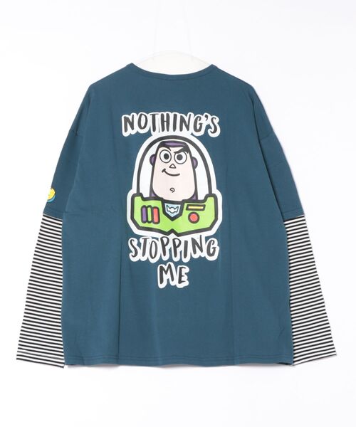 Disney（ディズニー） tシャツ 親子お揃い トイ・ストーリー 重ね着風