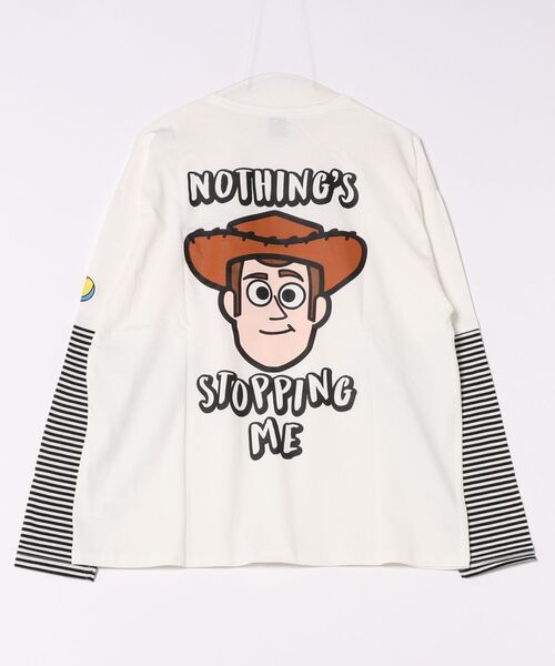 Disney（ディズニー） tシャツ 親子お揃い トイ・ストーリー 重ね着風