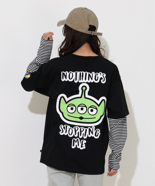 Disney（ディズニー） tシャツ 親子お揃い トイ・ストーリー 重ね着風