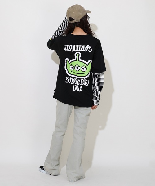 Disney（ディズニー） tシャツ 親子お揃い トイ・ストーリー 重ね着風