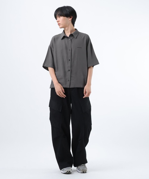 GLOBAL WORK（グローバルワーク） ブラウス シャツ 着回しとろみシャツ