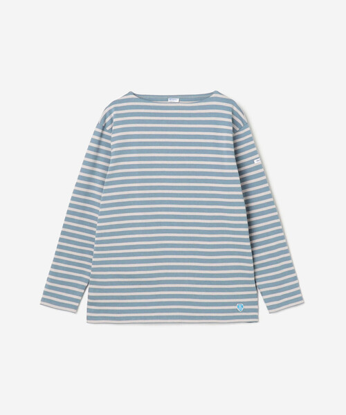 ORCIVAL 別注 裏起毛 コットンロード クルーネックシャツ バスクシャツ