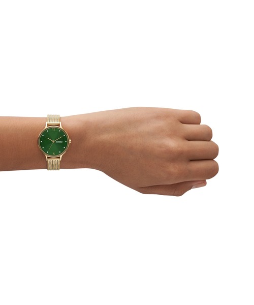 「SKAGEN」 アナログ腕時(shí)計(jì) FREE ゴールド レディース