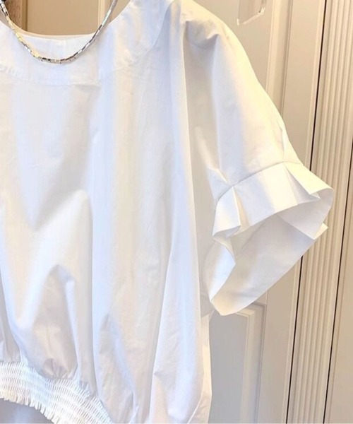 「CADBURY」 半袖ブラウス X-LARGE ホワイト レディース_画像2