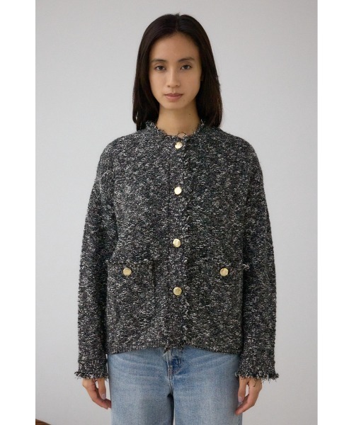 サードマガジン　美品　パイル地　カーディガン AZUL BY MOUSSY（アズールバイマウジー） カーディガン 「堀田茜さん