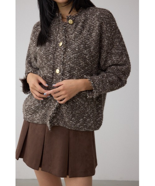 【美品✨】アドーア　ツイードライクニットカーディガン adore ツイードライクニットカーディガン 美品✨】アドーア ツイード