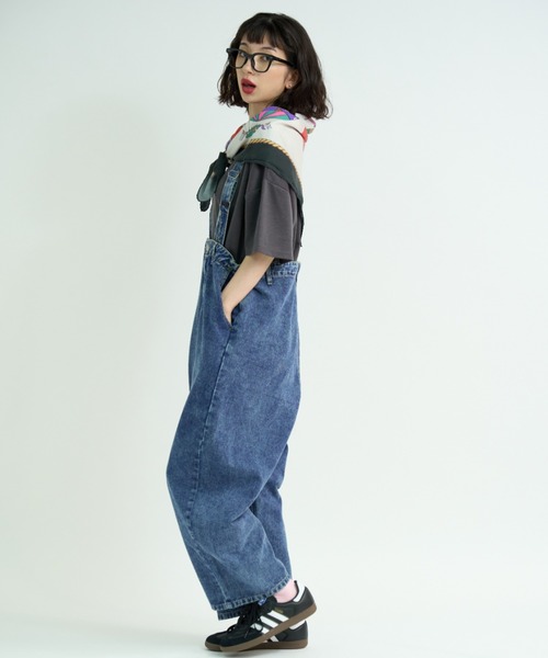 A.D.C.L. サロペット オーバーオール フィッシャーマンデザイン ワイド