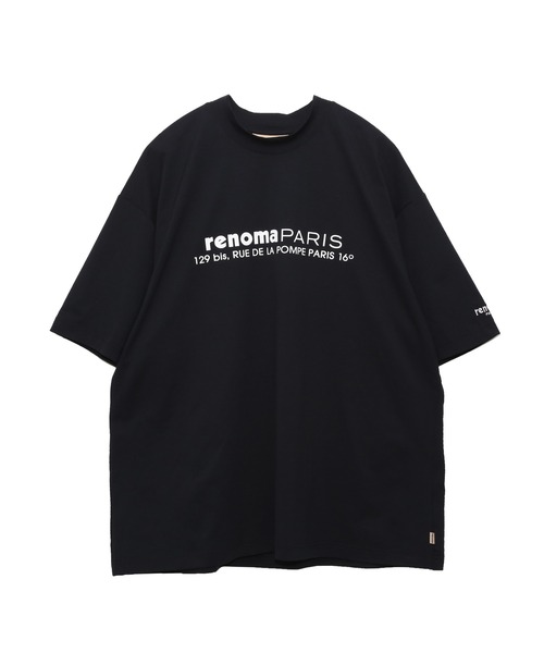renoma PARIS（レノマパリス） tシャツ ADDRESS LOGO PRINT CREW NECK