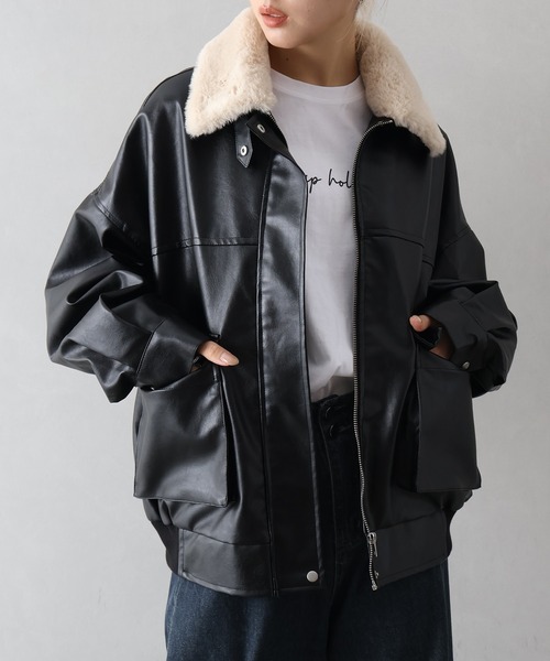 SpRay（スプレイ） ブルゾン アウター 「冬の主役アウター」ファー