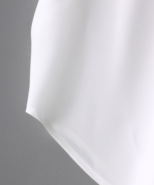 「SITRY」 「HALHAM」半袖シャツ L チャコールグレー メンズ_画像4