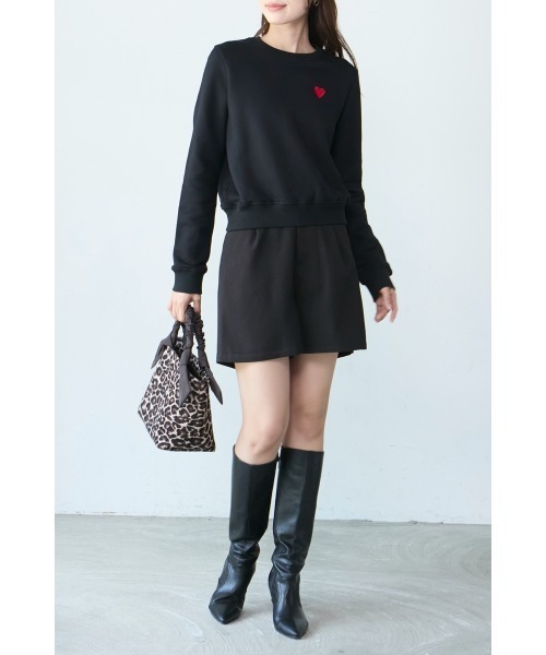 「M.deux」 スウェットカットソー MEDIUM グレー レディース_画像4