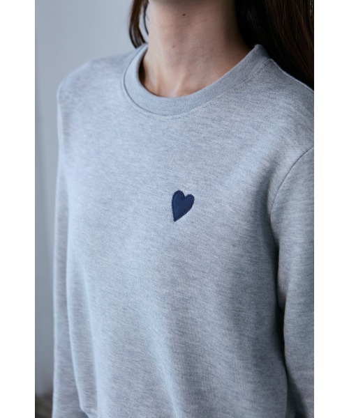 「M.deux」 スウェットカットソー MEDIUM グレー レディース_画像7