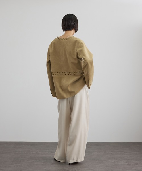 SALON adam et rope'（サロン アダム エ ロペ） ジャケット ノーカラー