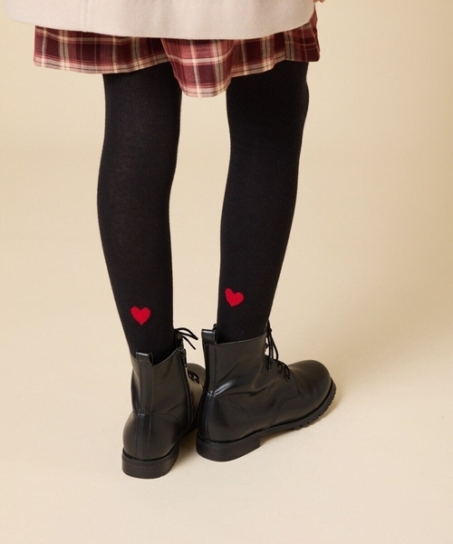 a.v.v（アー・ヴェ・ヴェ） 靴下 「110/130/150size」ハートポイント