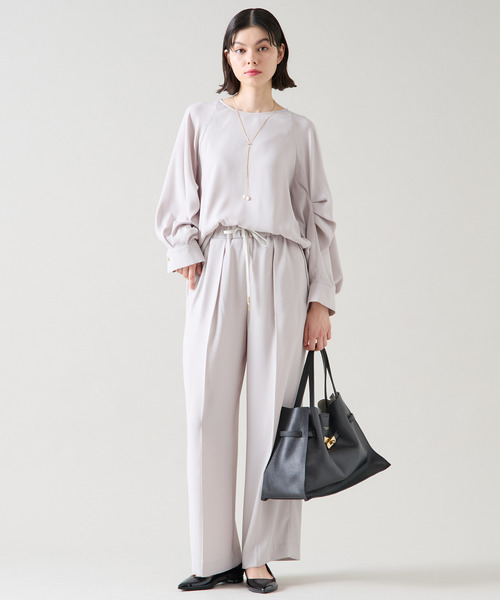 「TIARA」 長袖ブラウス - ベージュ レディース_画像5