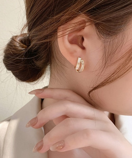 ピアス 上品な輝きで洗練されたデザインピアス レディース | ブランド登録なし