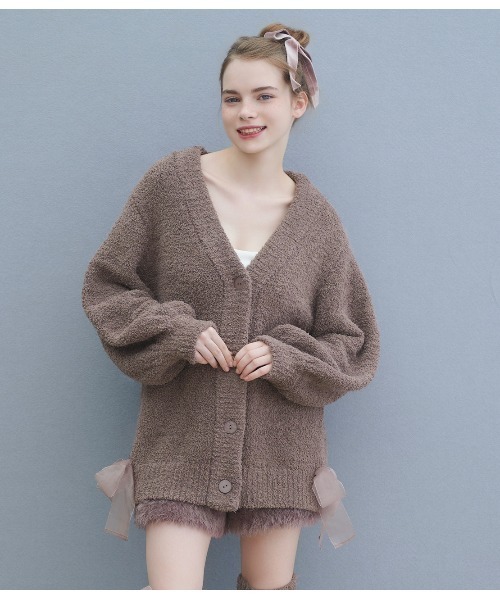 パジャマ ルームウェア フェザーヤーンリボンカーディガンパジャマ レディース | PEACH JOHN | 04