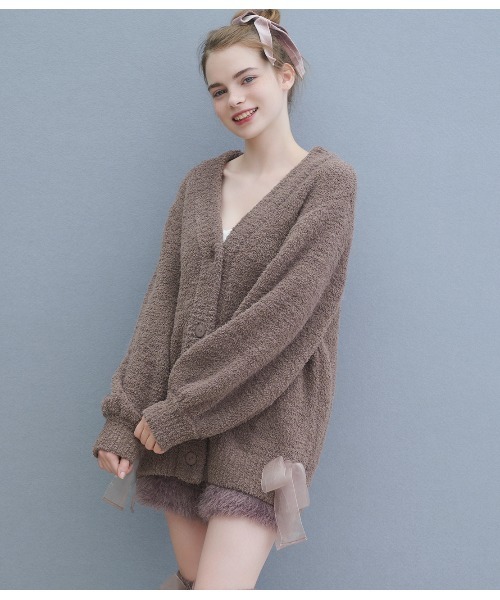 パジャマ ルームウェア フェザーヤーンリボンカーディガンパジャマ レディース | PEACH JOHN | 05