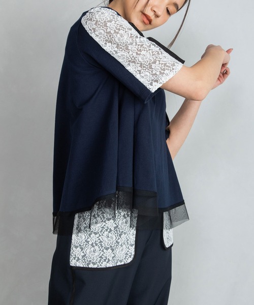 「MARECHAL TERRE」 半袖カットソー MEDIUM グレー レディース_画像8