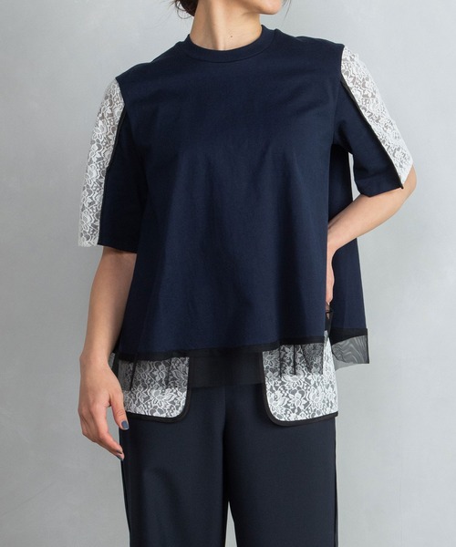 「MARECHAL TERRE」 半袖カットソー MEDIUM グレー レディース_画像9
