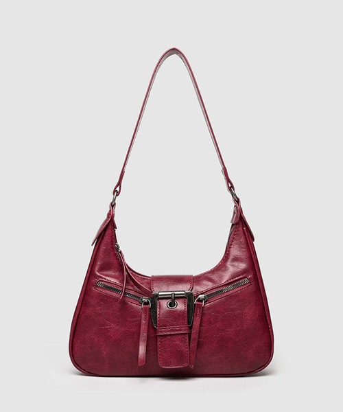 lulufa ショルダーバッグ バッグ ダブルジップベルトショルダーバッグ