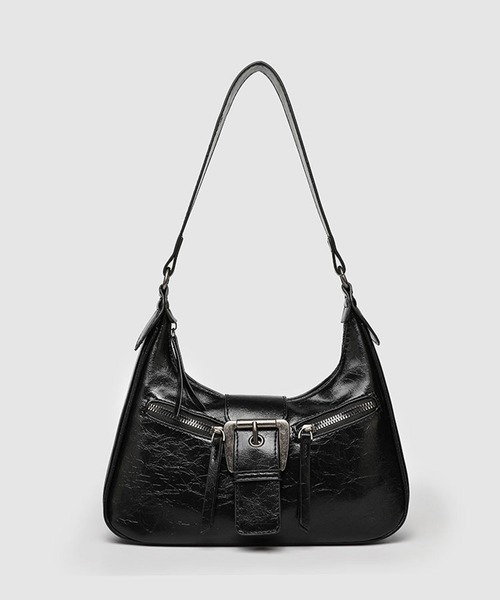 lulufa ショルダーバッグ バッグ ダブルジップベルトショルダーバッグ