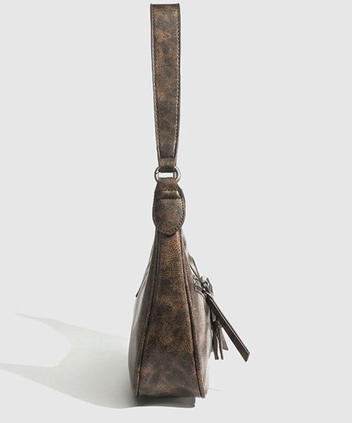 ショルダーバッグ バッグ ダブルジップベルトショルダーバッグ/Y2K/グランジ/韓国 レディース | lulufa | 08