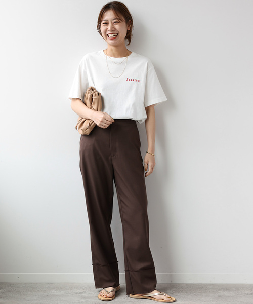 「JOURNAL STANDARD relume」 半袖Tシャツ FREE ホワイト レディース_画像9