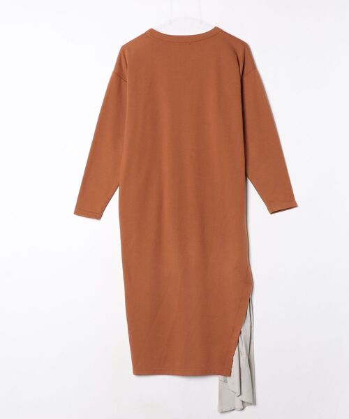 「loaf」 長袖ワンピース ONE SIZE ブラウン レディース_画像2