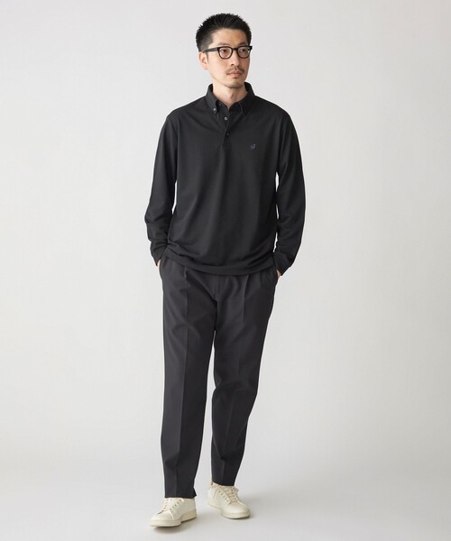 「SHIPS」 長袖ポロシャツ SMALL ネイビー メンズ_画像5