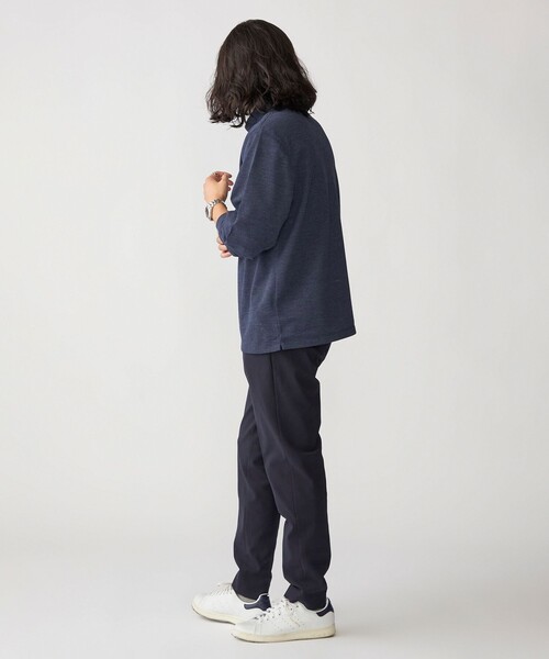 「SHIPS」 長袖ポロシャツ SMALL ネイビー メンズ_画像8