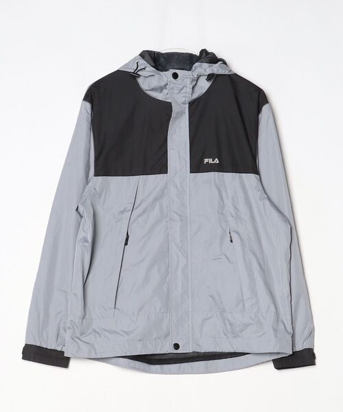 FILA（フィラ） マウンテンパーカー M シルバー メンズ : ZOZOTOWN