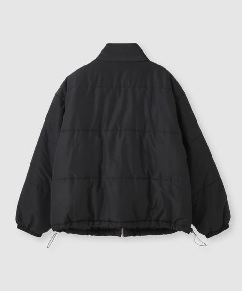 ブルゾンブラックジャンパー、中綿ジャケット、ナイロンジャケット　バイクアウター ブルゾン アウター コンパクト中綿ジャケット レディース : ZOZOTOWN