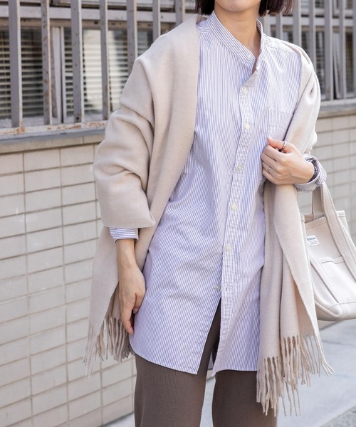 「FORK&SPOON」 長袖ブラウス 1 ホワイト レディース_画像2