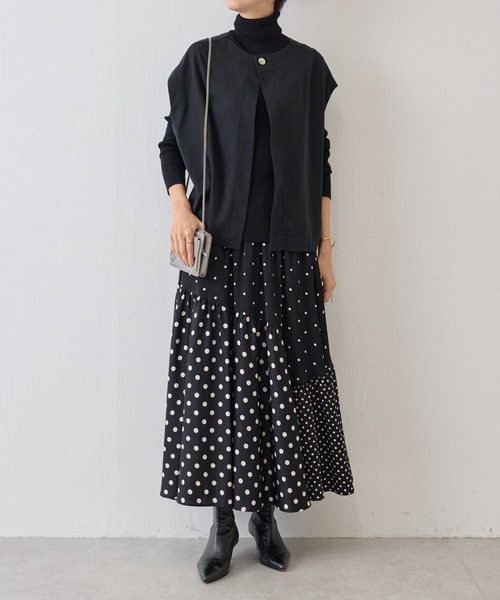 「BEARDSLEY」 タートルネックニット FREE グリーン レディース_画像3