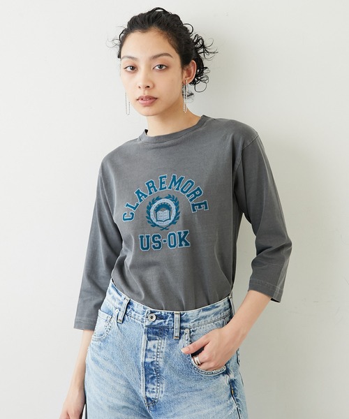 「Whim Gazette」 7分袖カットソー FREE パープル レディース_画像2