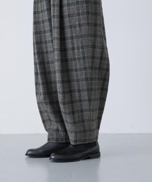 かぐれ パンツ ウールコットンチェックパンツ レディース : ZOZOTOWN