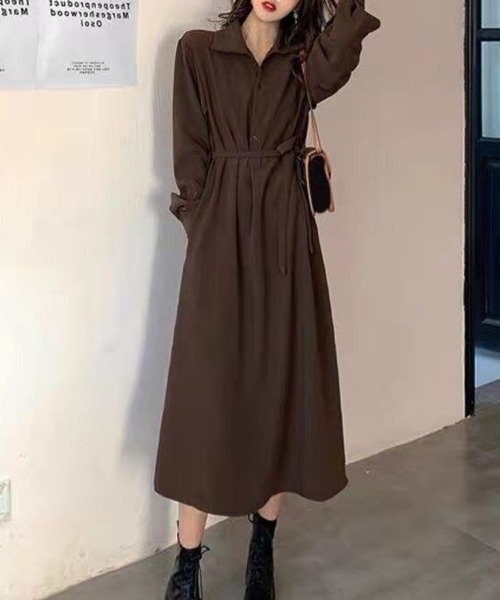 ワンピース ロングシャツワンピース : ZOZOTOWN Yahoo!店 - 通販