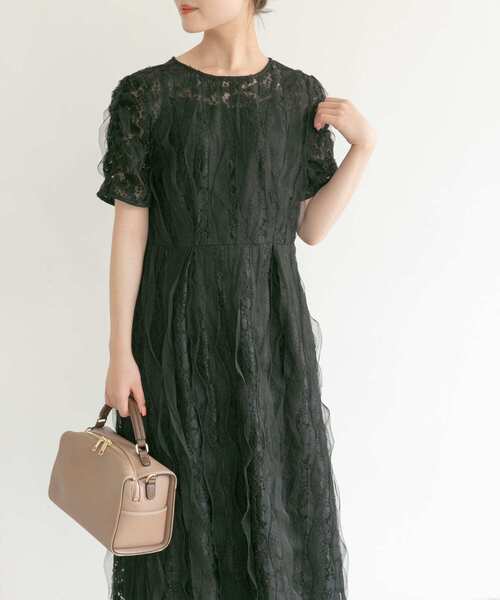 「URBAN RESEARCH ROSSO WOMEN」 半袖ワンピース 38 ミント レディースの画像