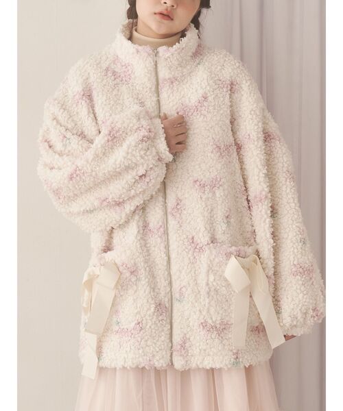 merry jenny（メリージェニー） ブルゾン アウター Fluffy Tulip Boa